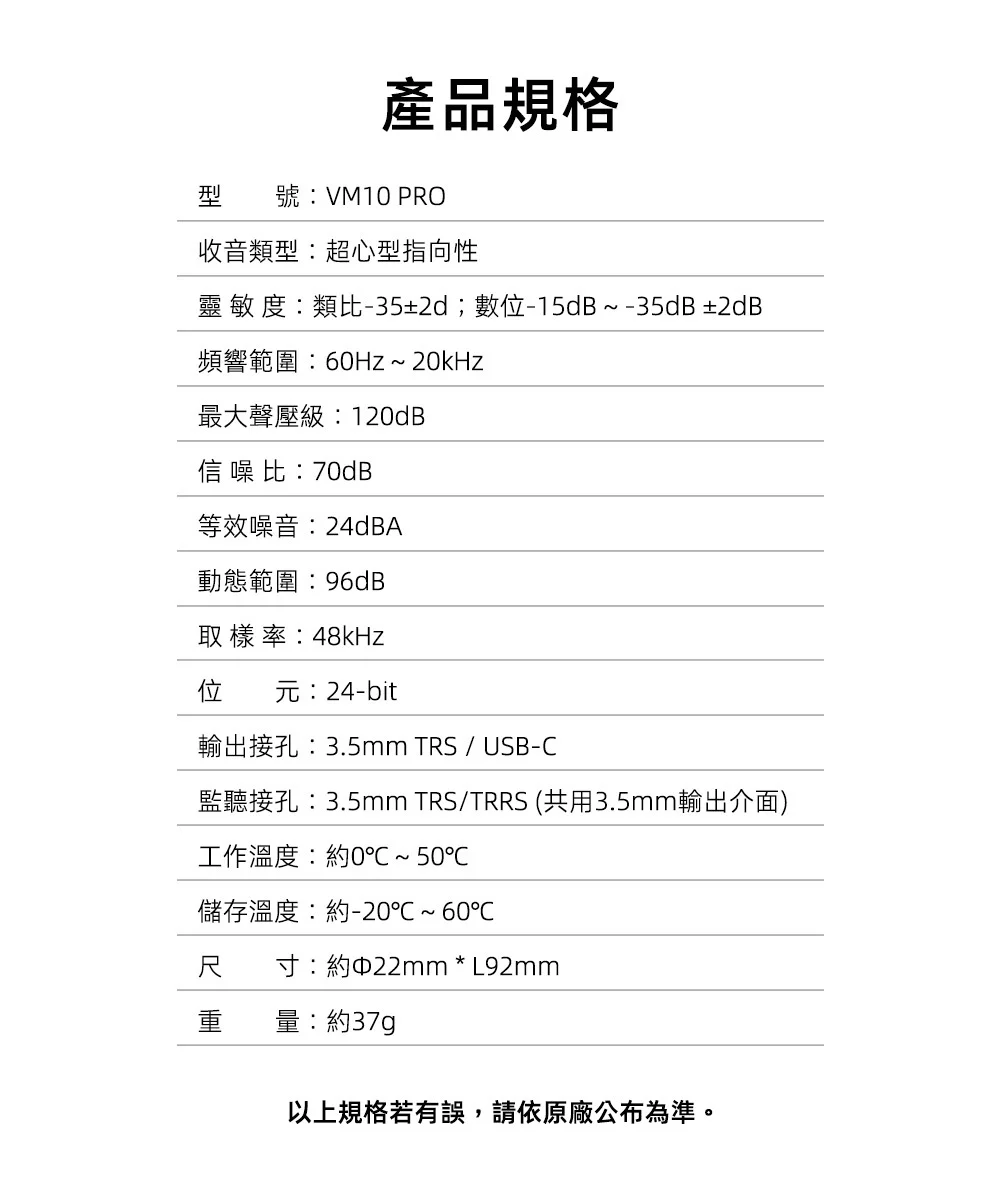 COMICA VM10 PRO 雙模指向性迷你機頂槍型麥克風 COMICA VM10 PRO 雙模指向性迷你機頂槍型麥克風